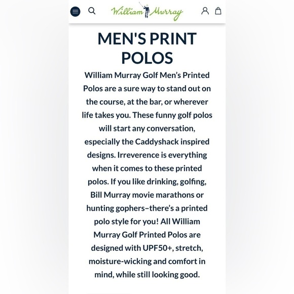 New William Murray Golf Caddy Shack Shirt Large - Picture 6 of 10